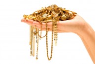 Pile of Gold Jewelry 
