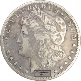 Random Year 1878-1904 $1 Morgan Silver Dollar VG to F Circulated Coin
