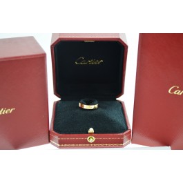Cartier LOVE 18k Rose Gold 3.5mm Wedding Band Ring Size 51 US 5.75 Box & COA 