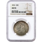 1814 50C Capped Bust Silver Half Dollar Overton 109 O-109 NGC AU55 Coin