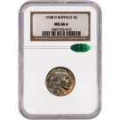 1938 D 5C Buffalo Nickel NGC MS66 Star CAC Gem Uncirculated Toned Coin