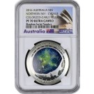 2016 $5 AUD Proof 1 oz .999 Fine Silver Australian Northern Sky Cygnus NGC PF70 UC ER