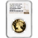 2017 W $100 Proof American Liberty 1 oz Gold High Relief 225th NGC PF70 UC