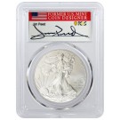 2012 $1 1 oz Silver American Eagle PCGS MS70 First Day Of Issue Jim Peed Label
